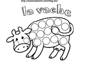 Coloriage Pour Maternelle à Imprimer Coloriage La Vache à Gommette