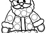 Coloriage Pour Maternelle à Imprimer Coloriage Père Noël Pour Grosses Gommettes