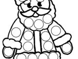 Coloriage Pour Maternelle à Imprimer Coloriage Père Noël Pour Grosses Gommettes