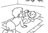 Coloriage Pour tout Petit à Imprimer 54 Best Coloriages Naissance Et Bébés Images On Pinterest