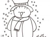 Coloriage Pour tout Petit Noel Coloriage Du Bonhomme De Neige Aux Flocons De Neige Coloriages De