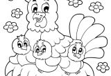 Coloriage Poussin De Paques Coloriage De Pâques La Poule Et Ses Adorables Poussins