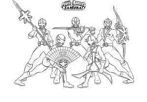 Coloriage Power Ranger Samurai A Imprimer Jeux De Coloriage De Power Rangers Samurai