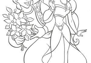Coloriage Princesse Aladdin Aladdin Coloriage Jasmine Et Aladdin   Imprimer