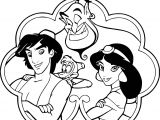 Coloriage Princesse Aladdin Coloriage Aladdin Coloriage Aladdin Jasmine Genie Abu Dessin
