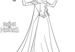 Coloriage Princesse Des Neiges à Imprimer Gratuit Coloriage Princesse Elsa Dessin