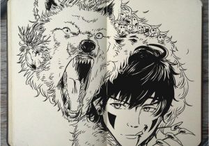 Coloriage Princesse Mononoké 100 Best Art Images On Pinterest