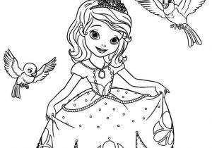 Coloriage Princesse sophia Printable Disney Princesses sofia the First Coloring Pages