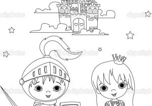 Coloriage Princessse Coloriage Princesse Chevalier atelier Enfants