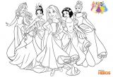 Coloriage Princessse Coloriages Les Princesses Disney tous Les Heros