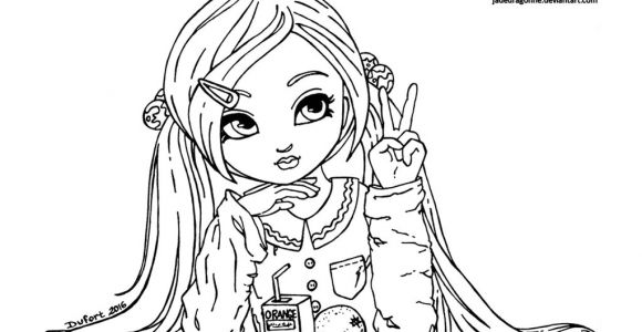 Coloriage Pullip orange Juice Lineart by Jadedragonne On Deviantart