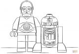 Coloriage R2d2 C3po Lego R2d2 and C3po Coloring Page