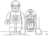 Coloriage R2d2 C3po Lego R2d2 and C3po Coloring Page