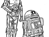 Coloriage R2d2 C3po to Print Coloriage Star Wars C6po C3po 2 Click On the Printer