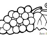 Coloriage Raisin Vigne Coloriage Raisin Et Feuille De Vigne Sans Dépasser