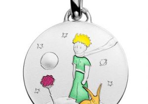 Coloriage Renard Petit Prince Médaille Le Petit Prince Sur Sa Plan¨te Colorisée Argent 950°