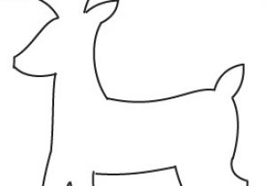 Coloriage Renne De Noel A Imprimer Gabarit Renne
