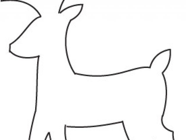 Coloriage Renne De Noel A Imprimer Gabarit Renne | danieguto