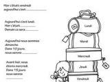 Coloriage Rentrée Des Classes Ce2 Les Mois French Le Temps Pinterest