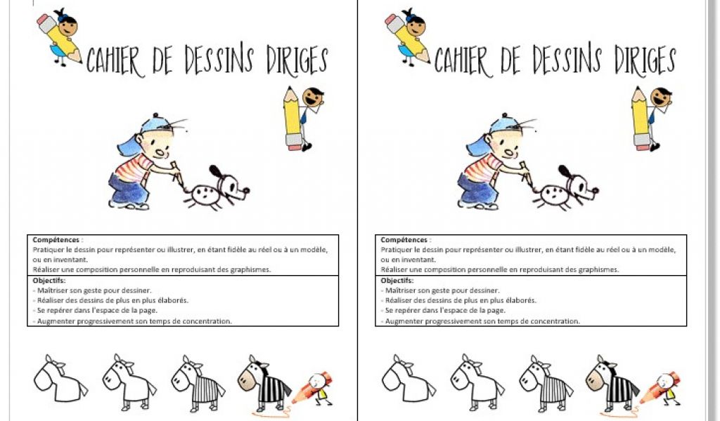 Coloriage Rentrée Maternelle Ms Gs Le Cahier De Dessin Dirigé Dessin