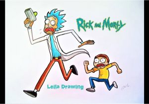 Coloriage Rick Et Morty Dessiner Rick Et Morty Speed Drawing