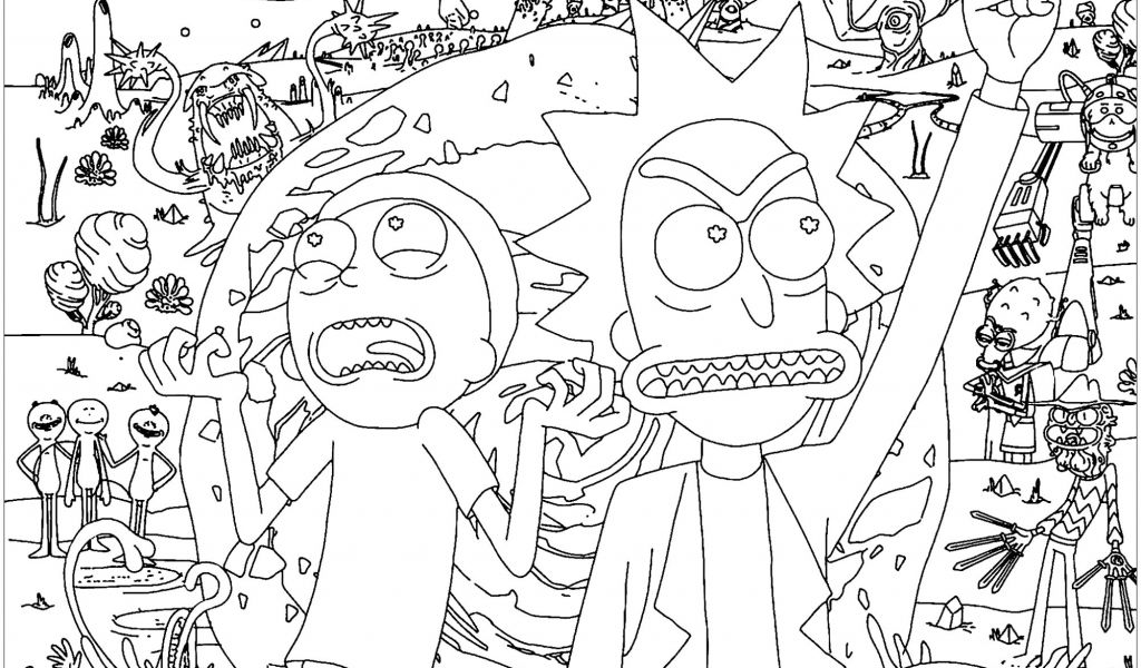 Coloriage Rick Et Morty Rick and Morty Coloring Pages Best Coloring