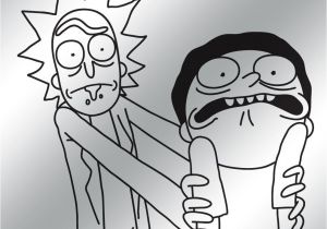 Coloriage Rick Et Morty Rick and Morty Vinyl Decal Nine Color Choices by