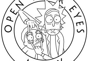 Coloriage Rick Et Morty Tete De Mort Coloriages Difficiles Pour Adultes