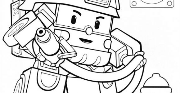Coloriage Robot Car Poli à Imprimer Coloriage Magique Robocar Poli