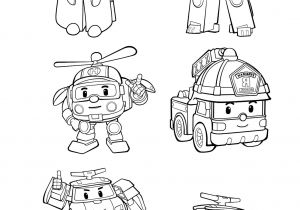 Coloriage Robot Car Poli à Imprimer Coloriage Robocar Poli
