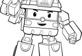 Coloriage Robot Car Poli à Imprimer Coloriage Robocar Poli Roy