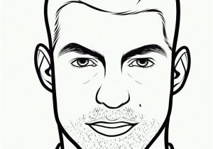 Coloriage Ronaldo A Imprimer Coloriage Cristiano Ronaldo Cr7 Visage Jecolorie