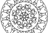 Coloriage Rosace à Imprimer Coloriage Rosace Coeur