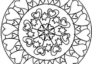 Coloriage Rosace à Imprimer Coloriage Rosace Coeur