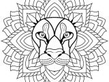 Coloriage Rosace à Imprimer Dessin Mandala Lion A Colorier Coloring Pages