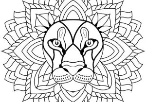 Coloriage Rosace à Imprimer Dessin Mandala Lion A Colorier Coloring Pages