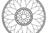 Coloriage Rosace à Imprimer Mandalas Rosace Mod¨le N°1