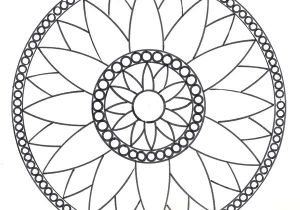 Coloriage Rosace à Imprimer Mandalas Rosace Mod¨le N°1