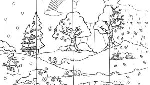 Coloriage Saisons A Imprimer 4 Saisons Dessin   Colorier Recherche Google