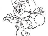 Coloriage Samsam Simon Coloriage De Madame Cigogne Portant Un Bébé tout souriant