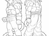 Coloriage Sangohan Super Sayen 3 Dragon Ball Ve A and Goku Transforms Into A Super Saiyan 4