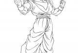 Coloriage Sangohan Super Sayen 3 Dragon Ball Z Line Art In Color