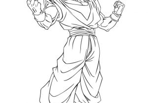 Coloriage Sangohan Super Sayen 3 Dragon Ball Z Line Art In Color