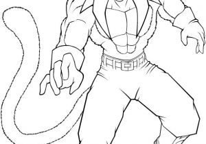 Coloriage Sangohan Super Sayen 3 Goku Ssj4 Coloriage