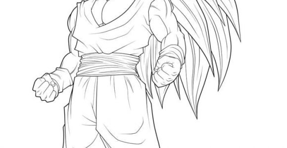 Coloriage Sangohan Super Sayen 3 Goku Super Saiyan 3 Coloring Pages