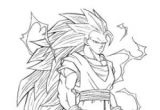 Coloriage Sangoku Super Sayen 4 Coloriage Sangoku Super Sayen 5 Coloriage Dragon Ball Z Sangoku