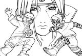 Coloriage Sasuke A Imprimer Coloriage Naruto Vs Sasuke Jecolorie