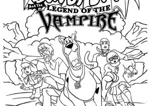 Coloriage Scooby Doo Gratuit Coloriage Scooby Doo Vampire Jalloween Dessin
