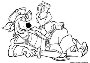 Coloriage Scoubidou En Ligne Coloriage Scooby Doo Pirate Peroquet Dessin