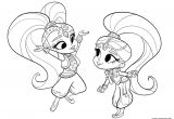 Coloriage Shimmer Et Shine Coloriage Shimmer Et Shine Jecolorie